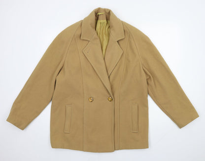 First Avenue Womens Brown   Overcoat Coat Size 14