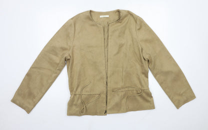 Womens UK Size 16 M&S Brown Jacket