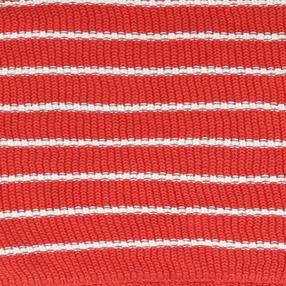 M&S Girls Orange Round Neck Striped 100% Cotton Pullover Jumper Size 12-13 Years