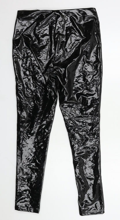 Parisian Womens Black  Polyester Trousers  Size 12 L28 in Regular