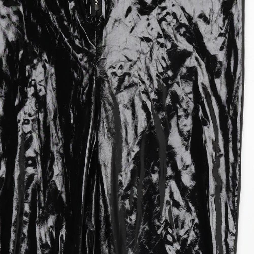 Parisian Womens Black  Polyester Trousers  Size 12 L28 in Regular