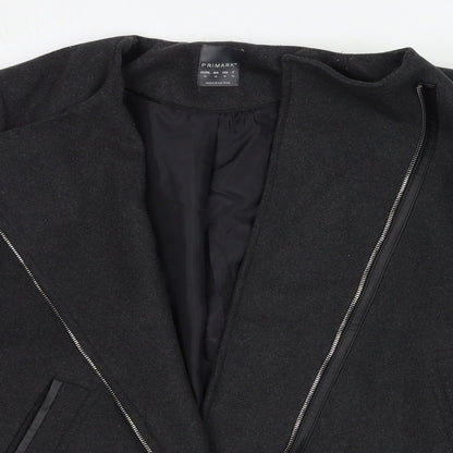 Primark Womens Grey   Overcoat Coat Size 14