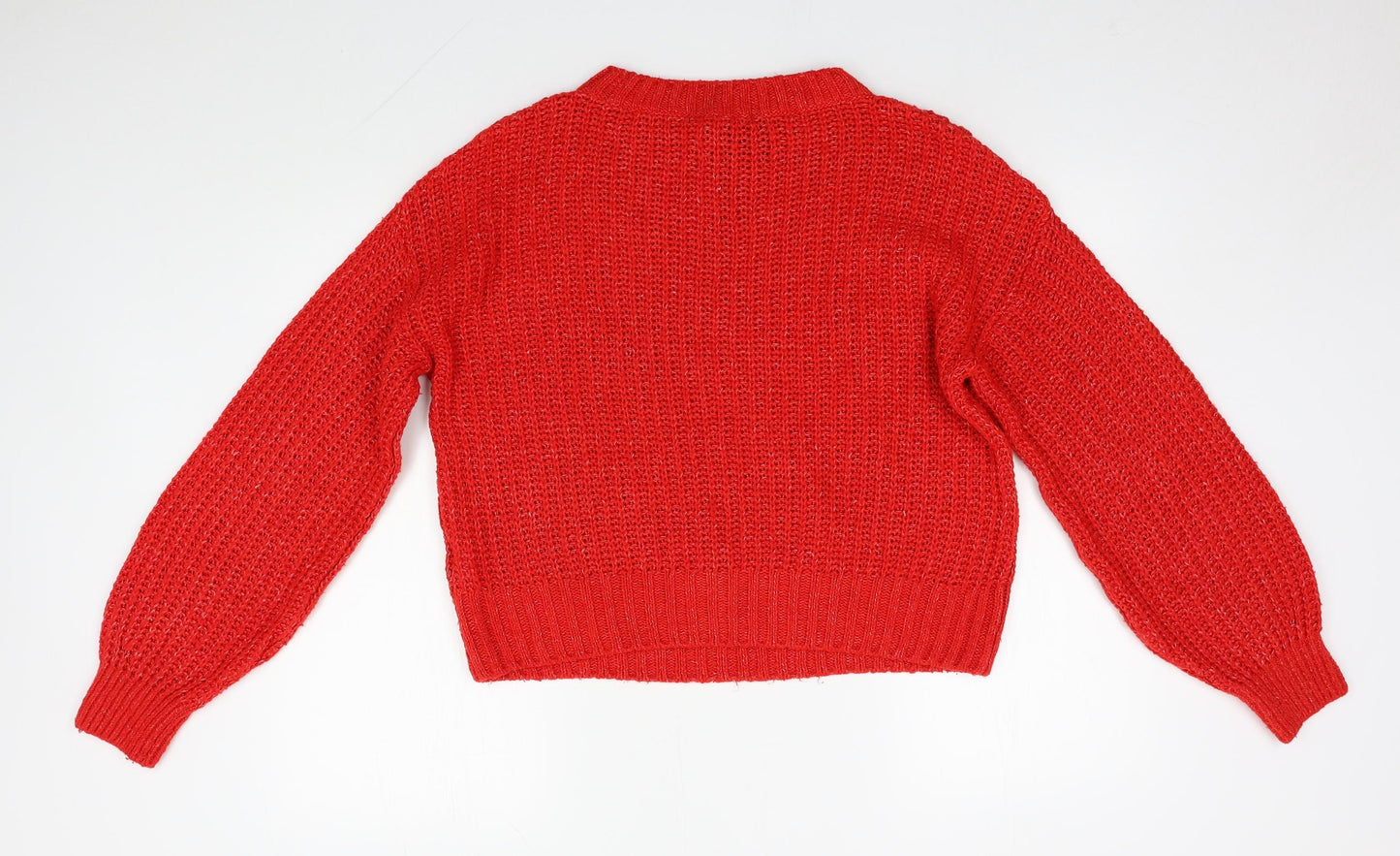Womens UK Size S NEXT Red Pullover Jumper