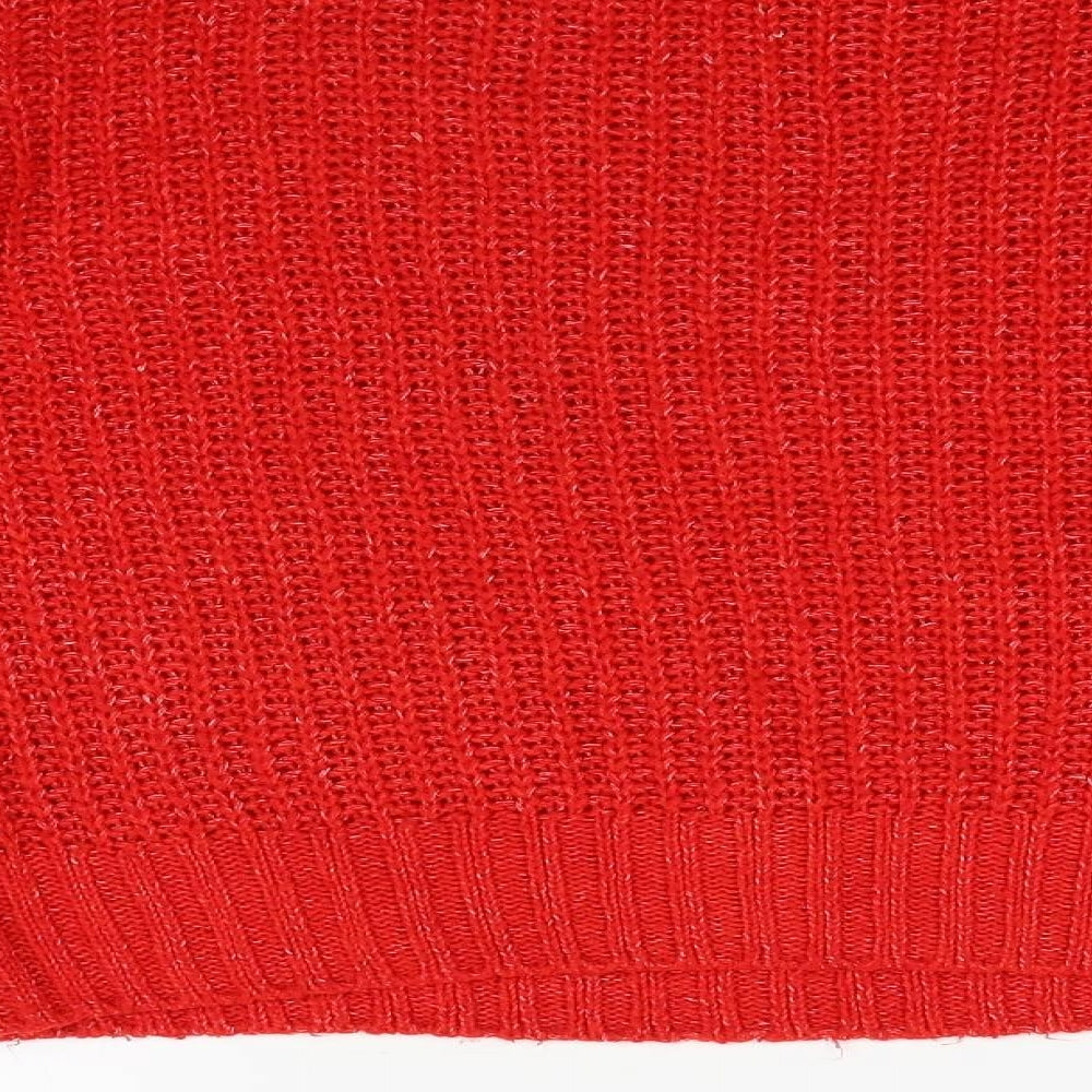 Womens UK Size S NEXT Red Pullover Jumper