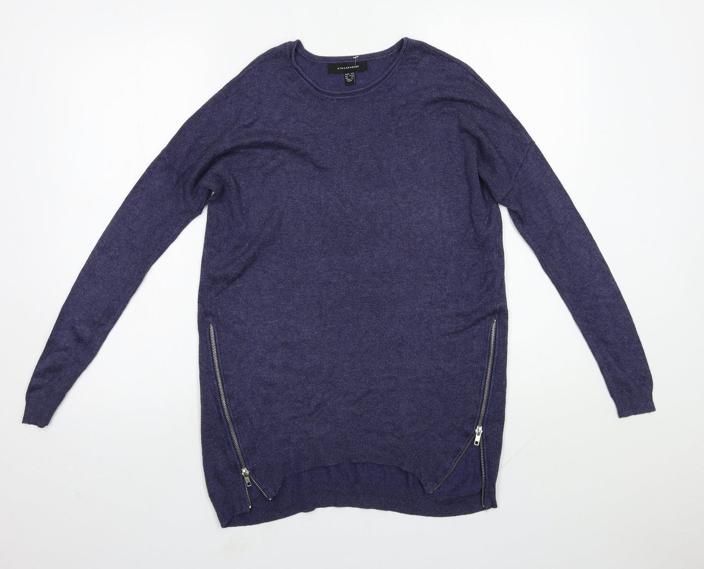 Primark Womens Blue Round Neck  Viscose Pullover Jumper Size 6