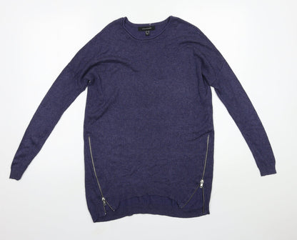 Primark Womens Blue Round Neck  Viscose Pullover Jumper Size 6