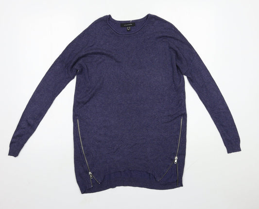 Primark Womens Blue Round Neck  Viscose Pullover Jumper Size 6