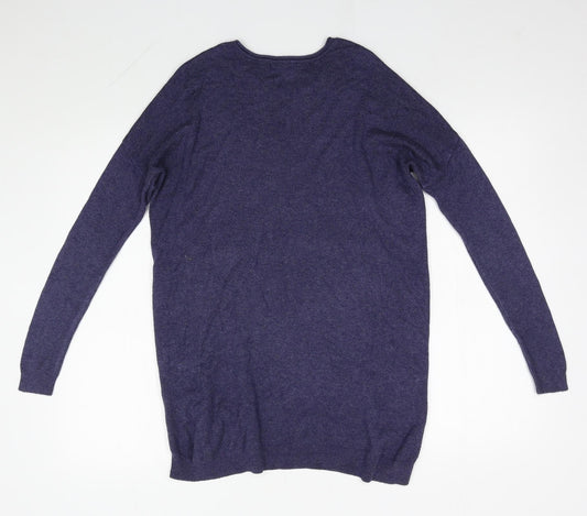Primark Womens Blue Round Neck  Viscose Pullover Jumper Size 6