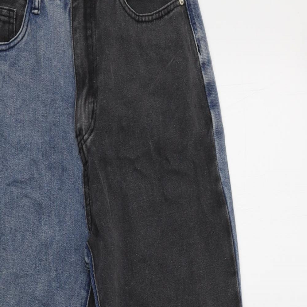 SheIn Womens Blue  Cotton Mom Jeans Size S L29 in Regular