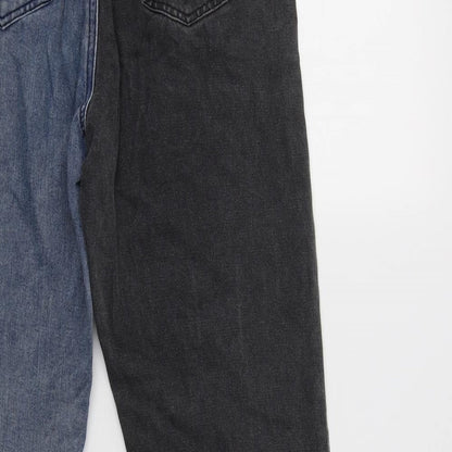 SheIn Womens Blue  Cotton Mom Jeans Size S L29 in Regular