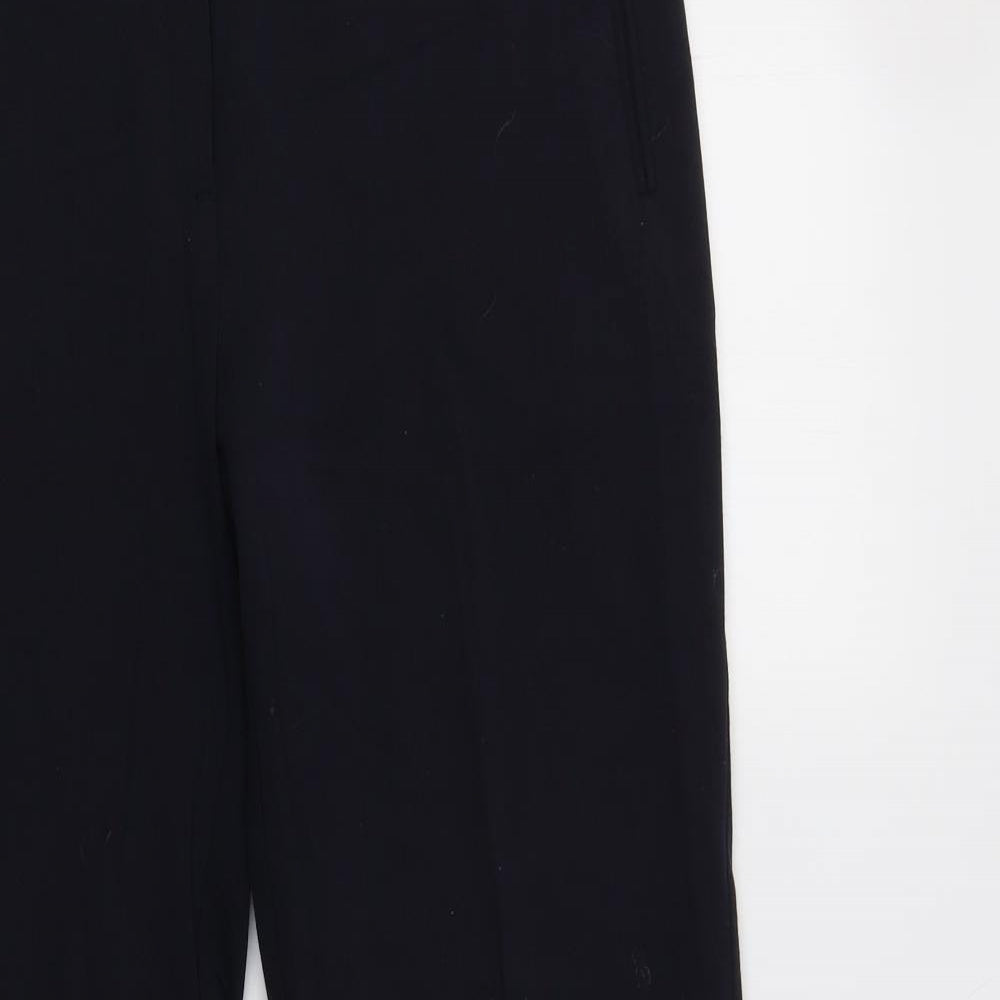 Womens UK Size 12 M&S Regular Fit Dress Pants Blue Trousers