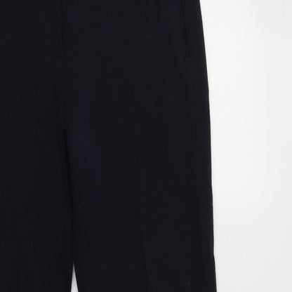 Womens UK Size 12 M&S Regular Fit Dress Pants Blue Trousers