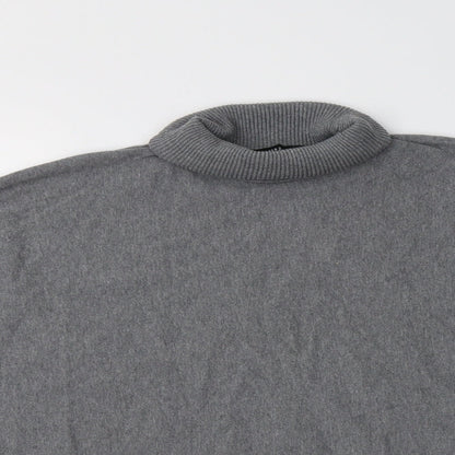 FOREVER 21 Womens Grey Roll Neck  Cotton Pullover Jumper Size S