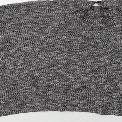 Primark Womens Grey Mock Neck  Viscose Pullover Jumper Size 18