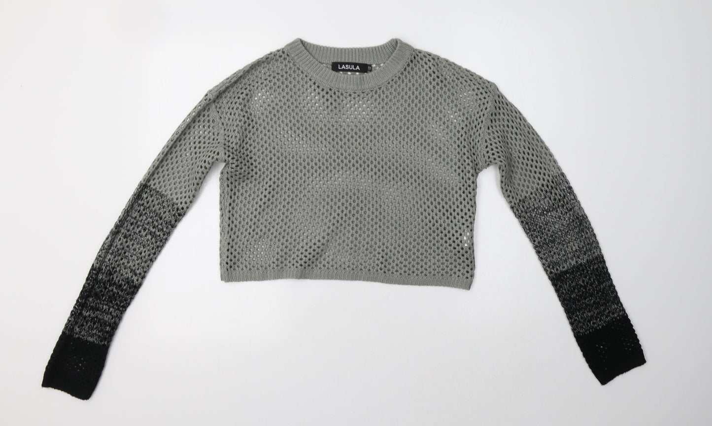 Womens UK Size 12 Lasula Grey Pullover Jumper