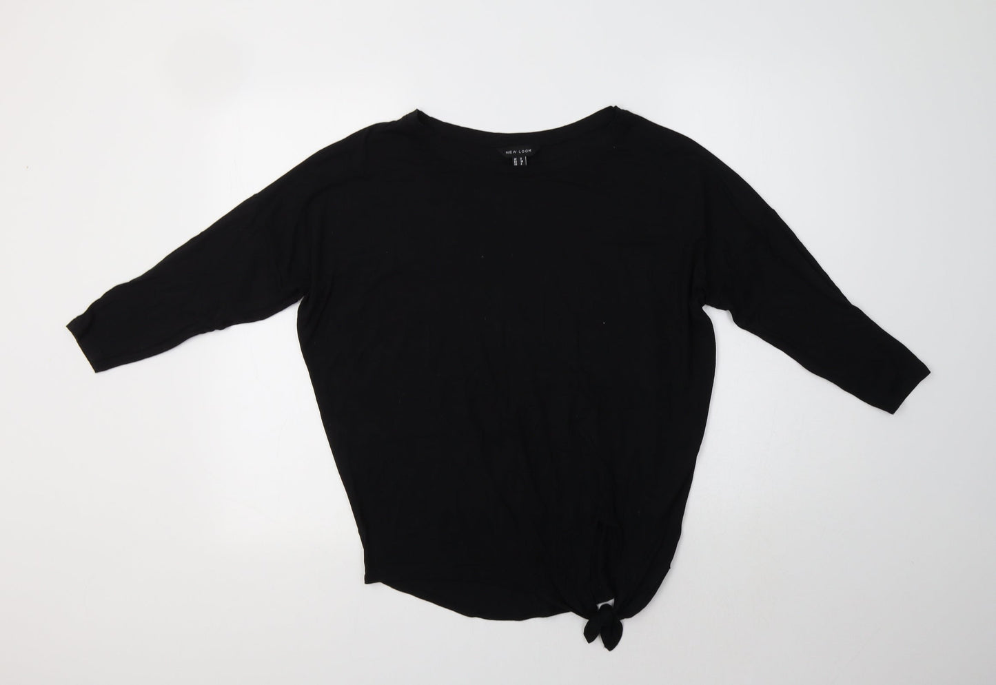 Womens UK Size 8 New Look Black Basic Polo