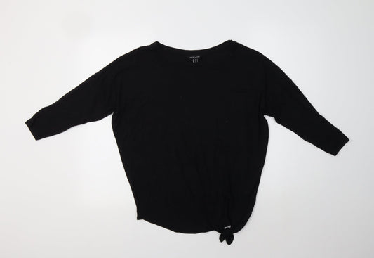 Womens UK Size 8 New Look Black Basic Polo