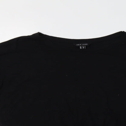 Womens UK Size 8 New Look Black Basic Polo