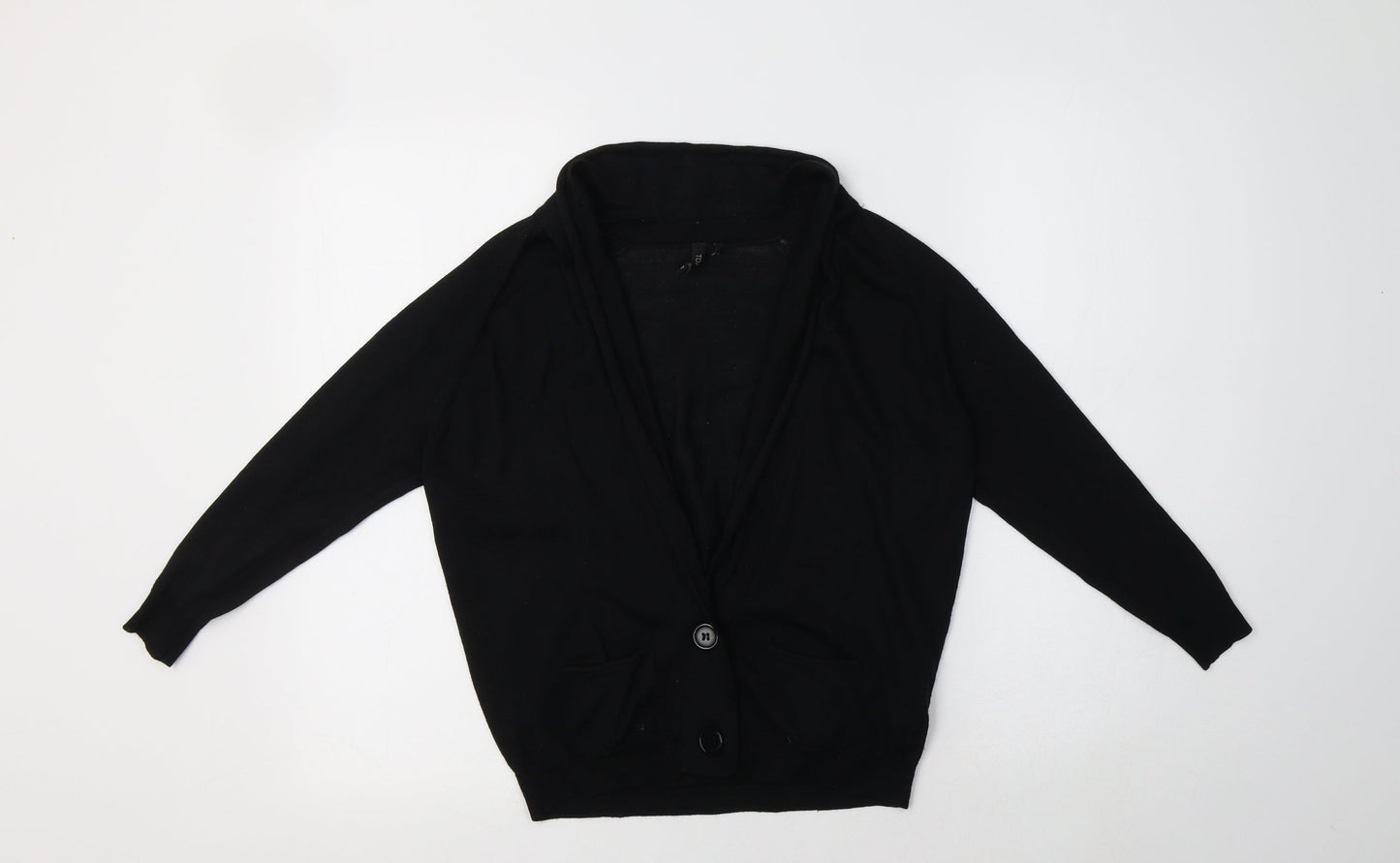 Womens UK Size 8 Topshop Black Shrug Jumper