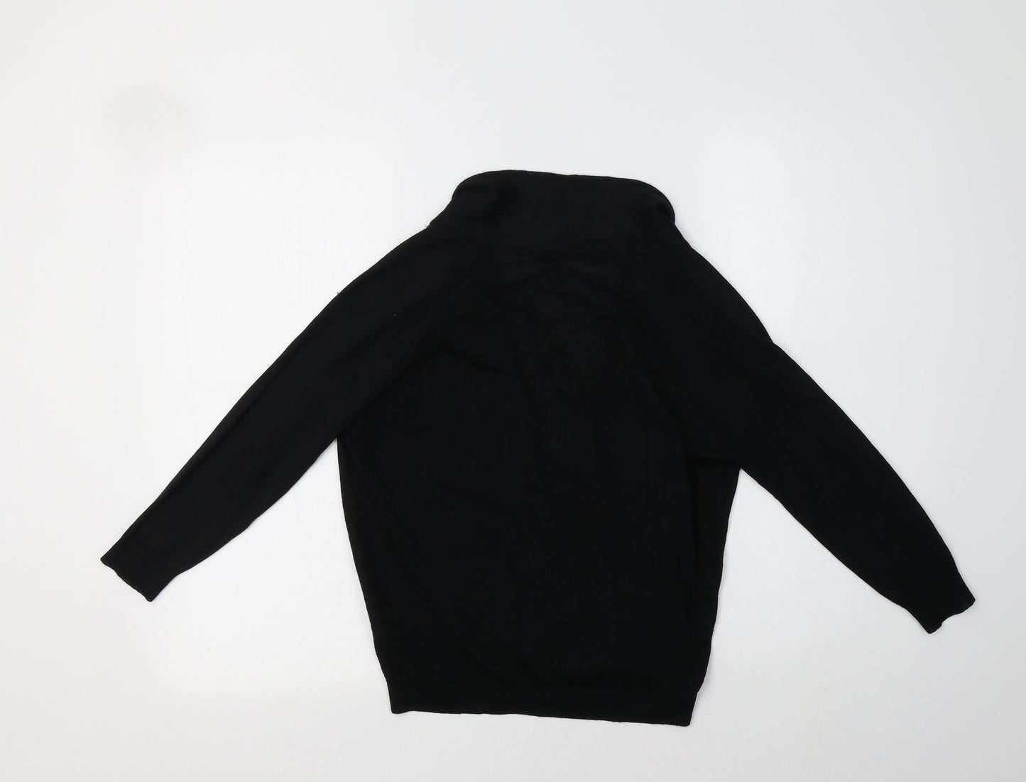 Womens UK Size 8 Topshop Black Shrug Jumper