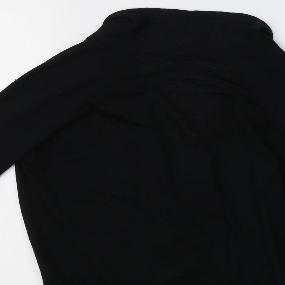 Womens UK Size 8 Topshop Black Shrug Jumper