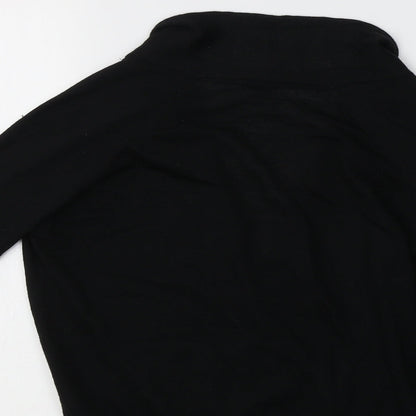 Womens UK Size 8 Topshop Black Shrug Jumper