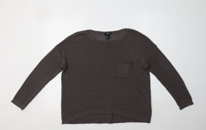 Womens UK Size S H&M Grey Pullover Jumper