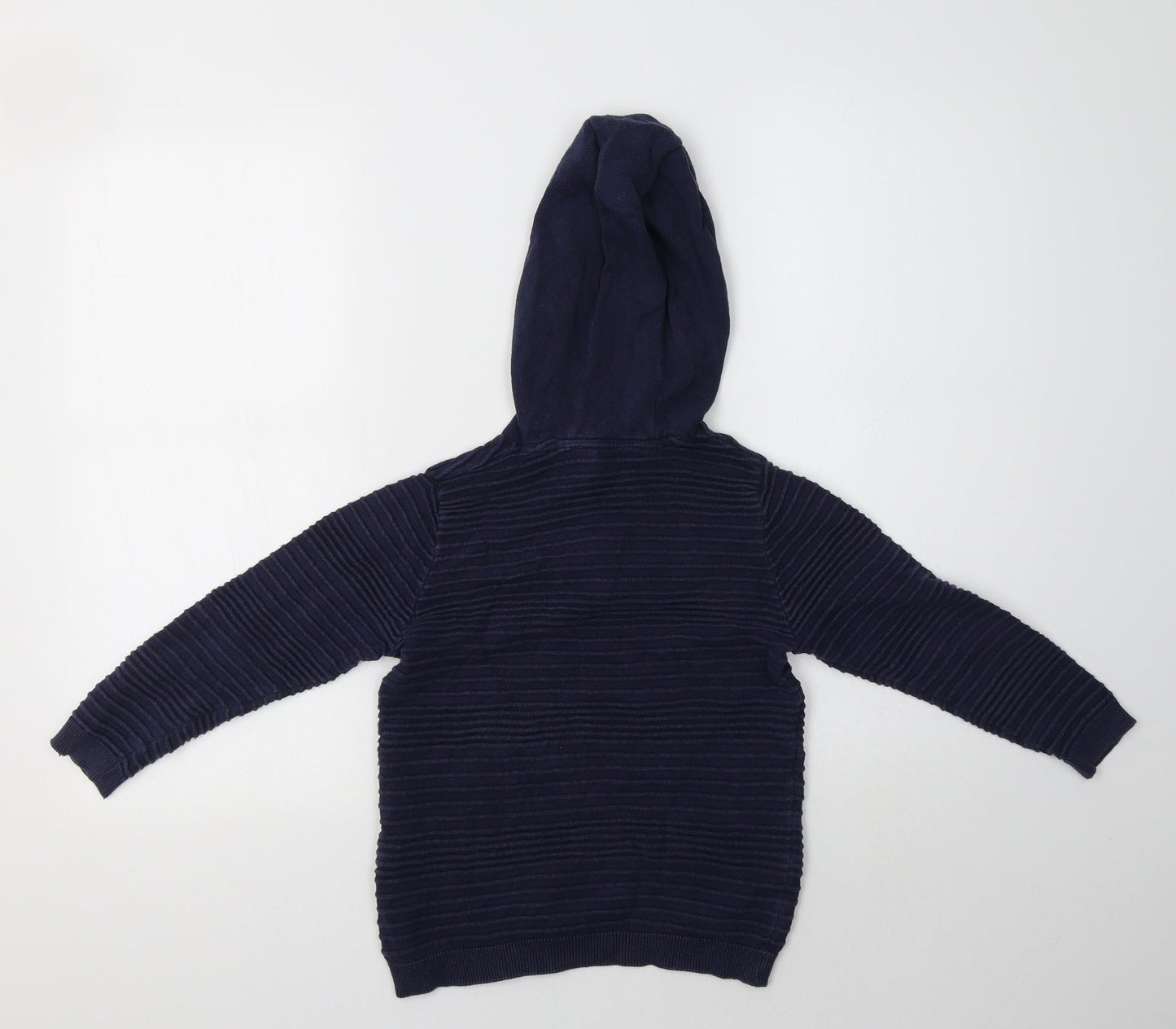 Very Boys Blue  Cotton Pullover Hoodie Size 7 Years
