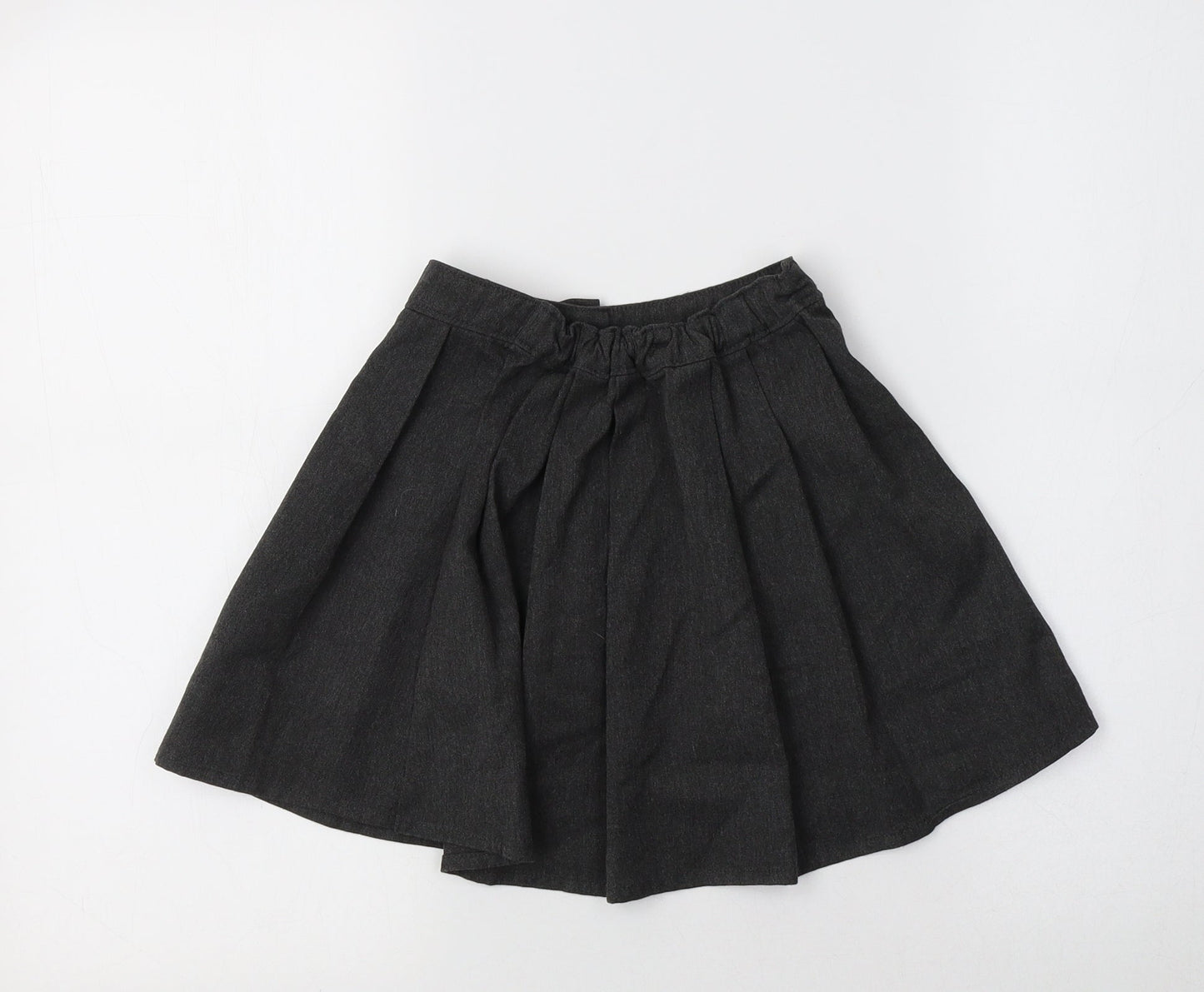 TU Girls Grey  Polyester Pleated Skirt Size 4 Years  Regular  - School Wear