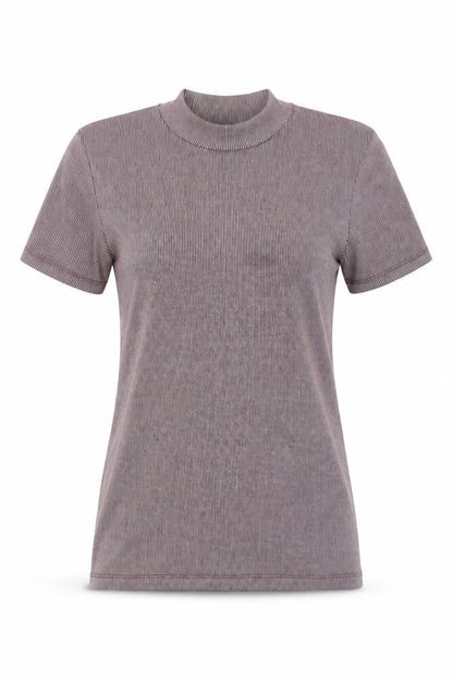Womens UK Size S Zara Red Basic T-Shirt