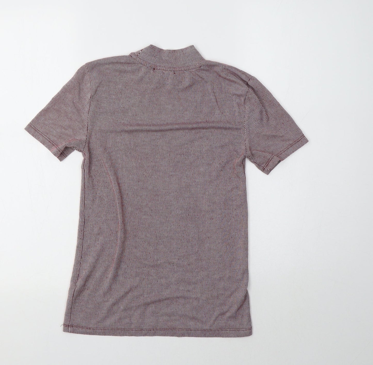 Womens UK Size S Zara Red Basic T-Shirt