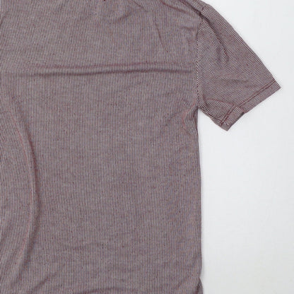 Womens UK Size S Zara Red Basic T-Shirt