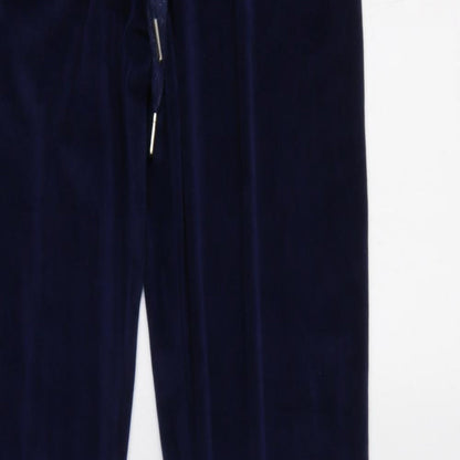 La marquise Womens Blue  Polyester Jogger Trousers Size M L28 in Regular