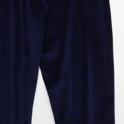 La marquise Womens Blue  Polyester Jogger Trousers Size M L28 in Regular