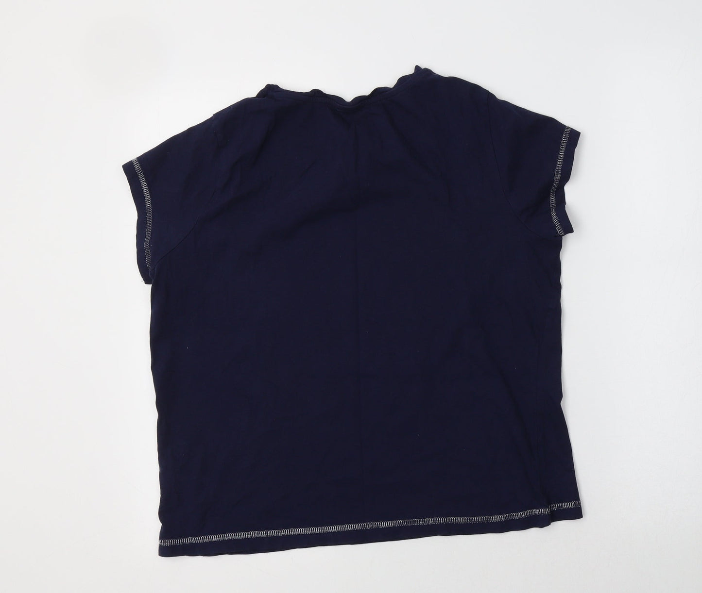 George Womens Blue  Cotton Top Pyjama Top Size 12   - Dear Santa