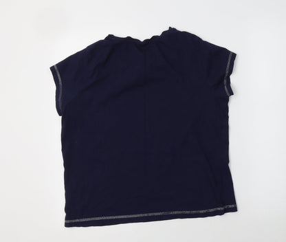 George Womens Blue  Cotton Top Pyjama Top Size 12   - Dear Santa
