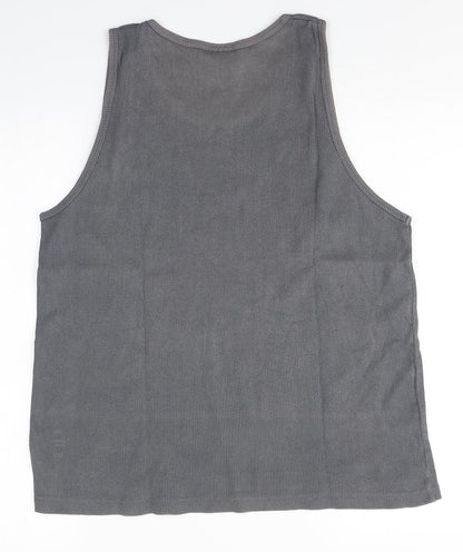Mens UK Size  Cedar Wood State Grey  T-Shirt