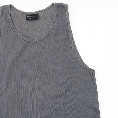 Mens UK Size  Cedar Wood State Grey  T-Shirt