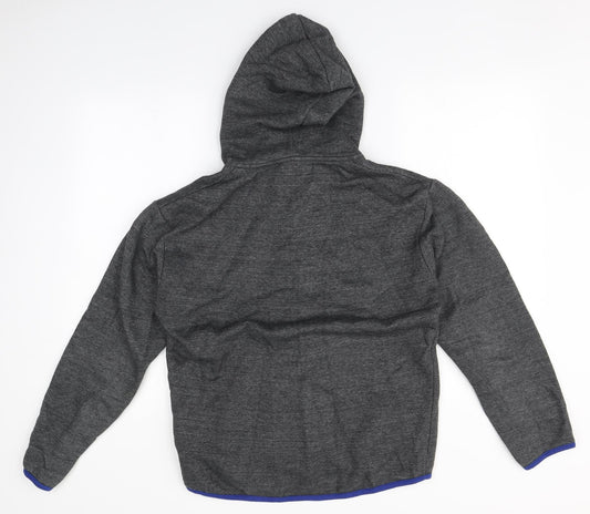 Mens UK Size  Preworn Grey Full Zip Hoodie