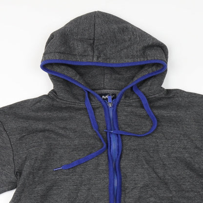 Mens UK Size  Preworn Grey Full Zip Hoodie