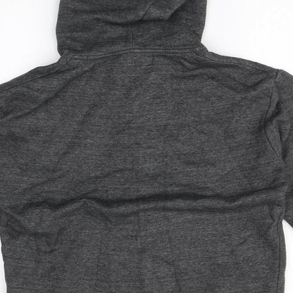 Mens UK Size  Preworn Grey Full Zip Hoodie