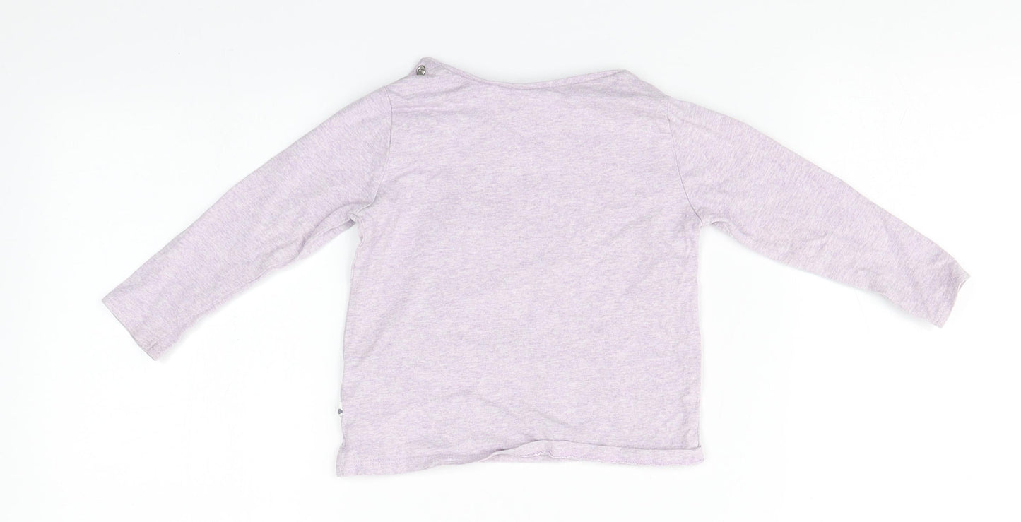 NEXT Baby Blue  Cotton Basic T-Shirt Size 9-12 Months Round Neck  - Bunnies
