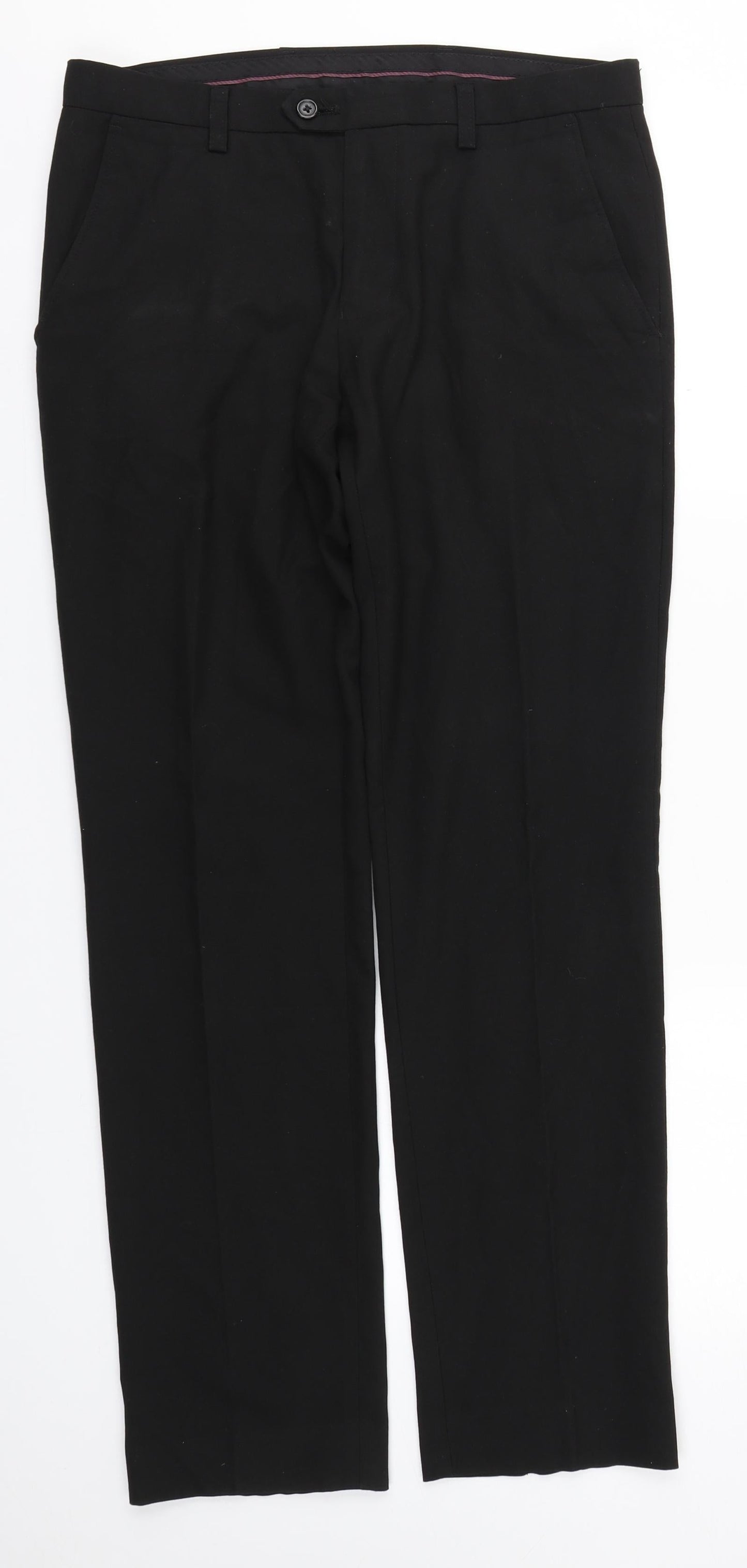 Womens UK Size 30 in NEXT Regular Fit  Black Trousers