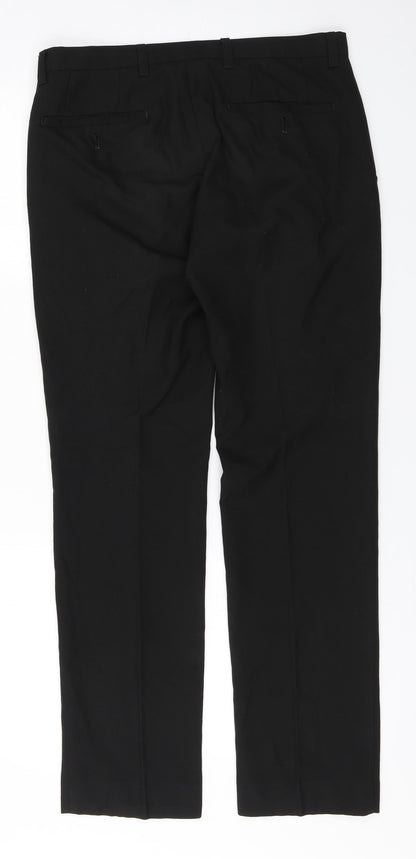 Womens UK Size 30 in NEXT Regular Fit  Black Trousers
