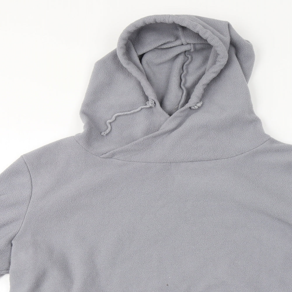 Board Angels Womens Grey  Polyester Henley Hoodie Size 16