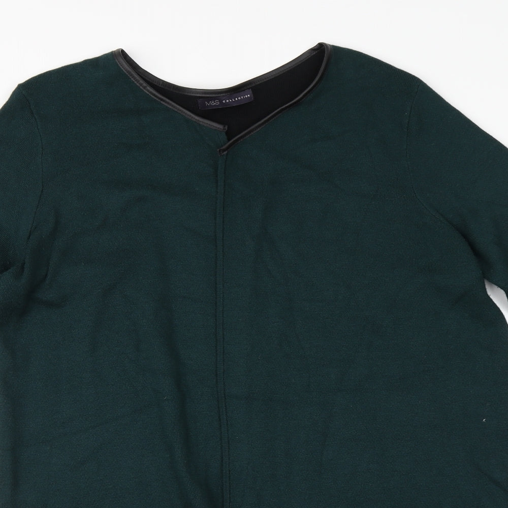 Womens UK Size  Marks and Spencer Green Cardigan Jumper