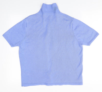 Womens UK Size 14 Marks and Spencer Blue Cardigan Jumper