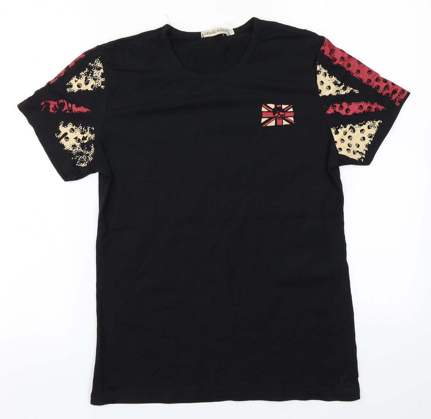 Womens UK Size  Preworn Black Basic T-Shirt
