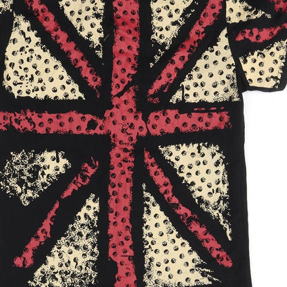 Womens UK Size  Preworn Black Basic T-Shirt