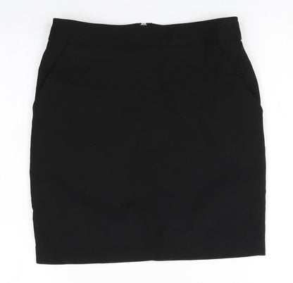 New Look Girls Black  Polyester Straight & Pencil Skirt Size 12 Years  Regular